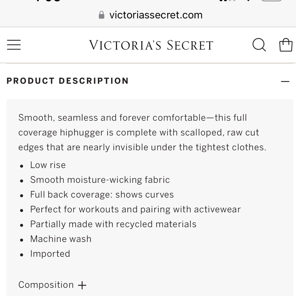 NWT Victoria’s Secret Women’s Size Small Scalloped Brief - Picture 5 of 12